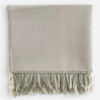 Tapis de prière effet daim blanc ivoire