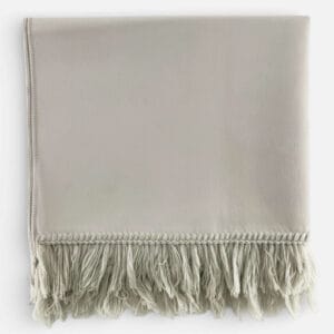 Tapis de prière effet daim blanc ivoire