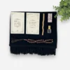 coffret cadeau tapis de prière noir femme