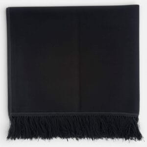 tapis de prière noir effet daim