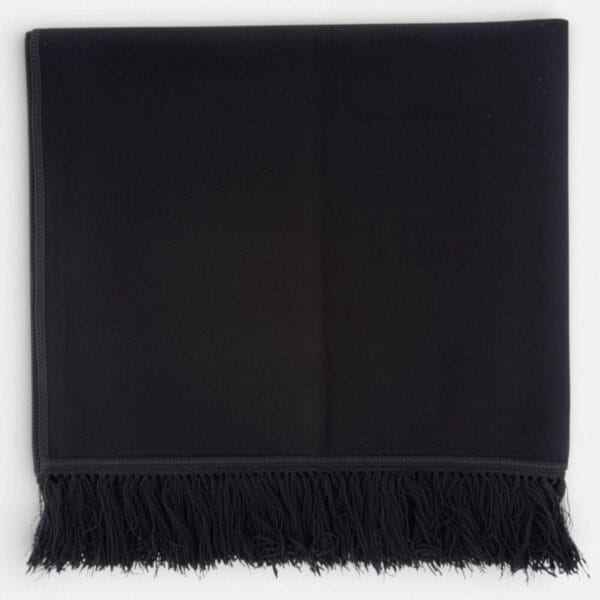 tapis de prière noir effet daim
